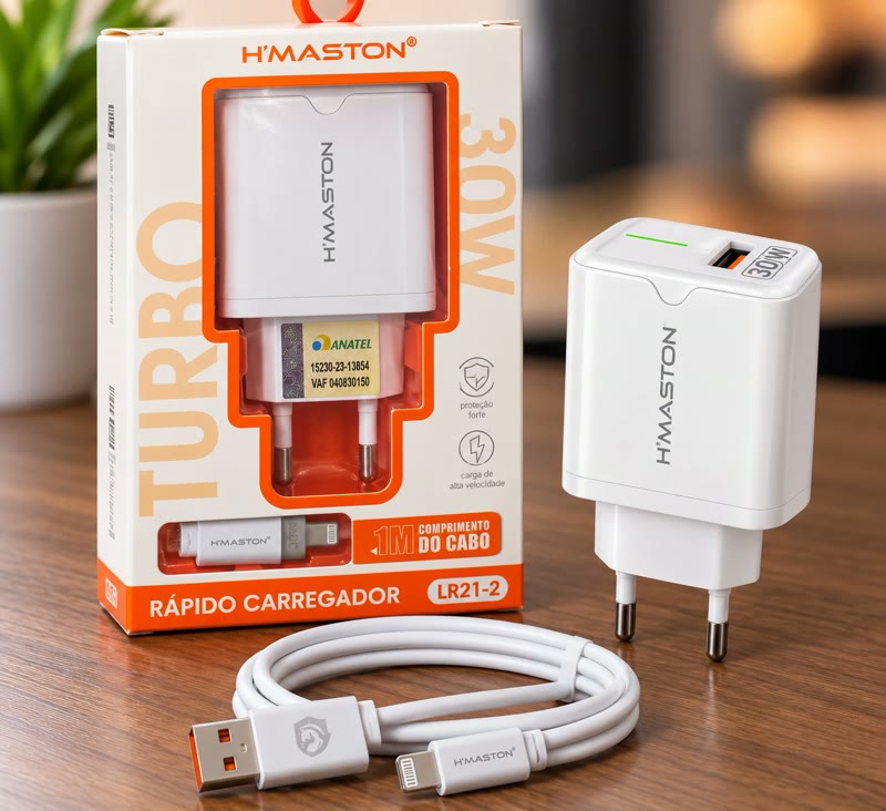 Carregador Turbo H'Maston 30W para iPhone
