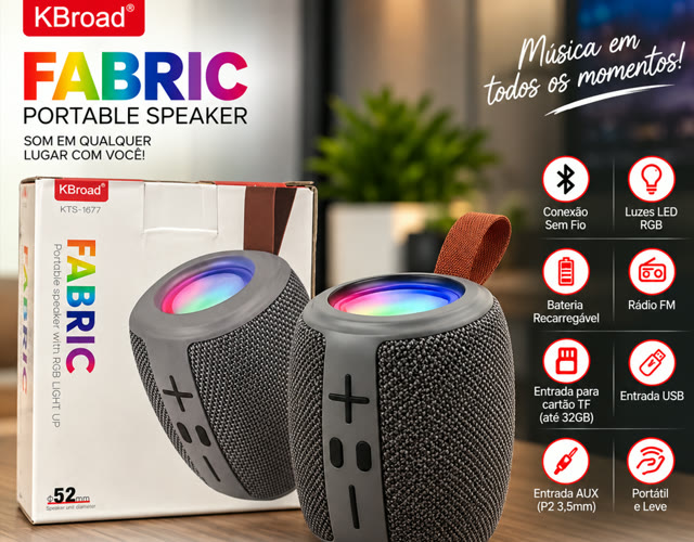 Caixa de som KBroad Fabric
